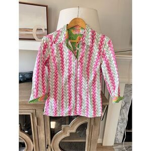 Tizzie Classic Collard Button Down Shirt Size Medium